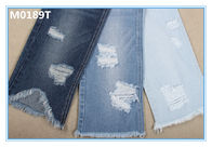 สีน้ำเงินครามเข้ม 11 ออนซ์ 100 Cotton Denim Fabric Boyfriend Style Black Jean Material