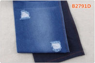 สีน้ำเงินเข้ม Sanforizing 11.5 Oz 100 Cotton Denim Fabric Cotton Jeans Cloth