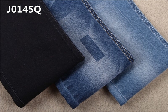 10.5 ออนซ์ 62/63 &quot;ผ้าซาตินสาน Super Stretch Indigo Denim สำหรับกางเกงยีนส์