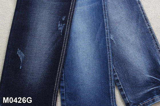ราคาดี 10.3 OZ ผ้ายีนส์ยืด Warp Slub สูงสำหรับการผลิตกางเกงยีนส์ ออนไลน์