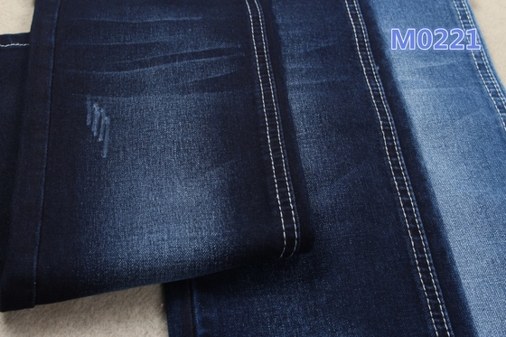 62/63" วัสดุผ้าเดนิมยีนส์ยืด 11oz เป็นมิตรกับสิ่งแวดล้อม
