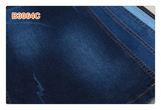 62/63 "11oz Super Dark Blue Denim Fabric เสื้อแจ็คเก็ตสตรี Ripped Jeans For Men