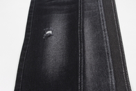 ผ้ายีนส์ยืดหยุ่นสูง 11.5 ออนซ์สีดำพร้อมม้วนด้านหลังสีขาวสำหรับกางเกงยีนส์ผู้ชาย
