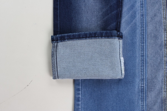 ขายปลีก 10 oz สีฟ้าเข้มยืดผ้าเดนมสําหรับกางเกงยีนส์