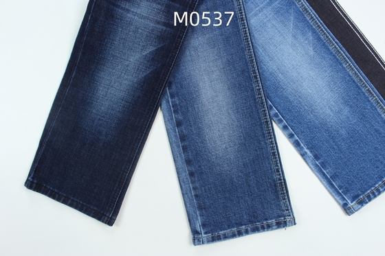 คุณภาพสูง 11.5 oz Crosshatch Slub Stretch เนื้อเดนมสําหรับกางเกงยีนส์