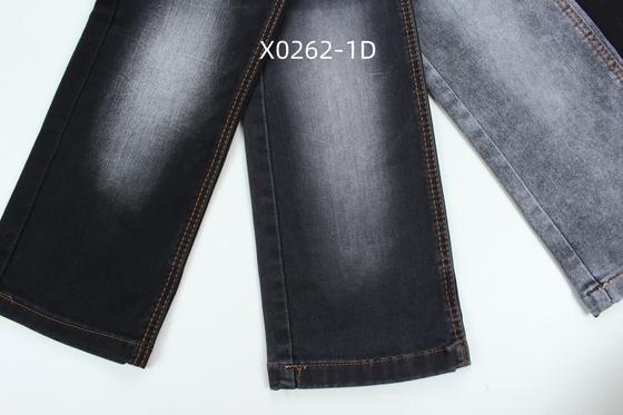 9.6 Oz สีดํา สูงยืด Satin เนื้อเดนมเนื้อสําหรับกางเกงยีนส์