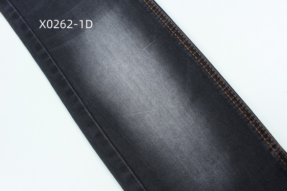 9.6 Oz สีดํา สูงยืด Satin เนื้อเดนมเนื้อสําหรับกางเกงยีนส์