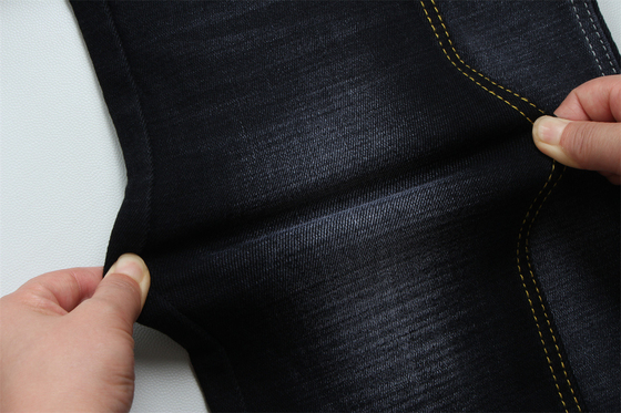 11.5 Oz Cross Slub Black Backside Denim Fabric For Man Jeans สไตล์ตลาดอินเดีย โรงงานจีนในกวนดง