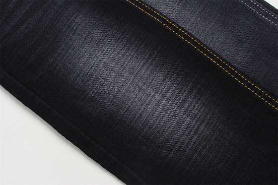 11.5 Oz Cross Slub Black Backside Denim Fabric For Man Jeans สไตล์ตลาดอินเดีย โรงงานจีนในกวนดง