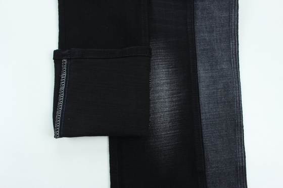 11.2 Oz ดําและ ดําด้านหลัง Crosshatch ผ้าเดนม
