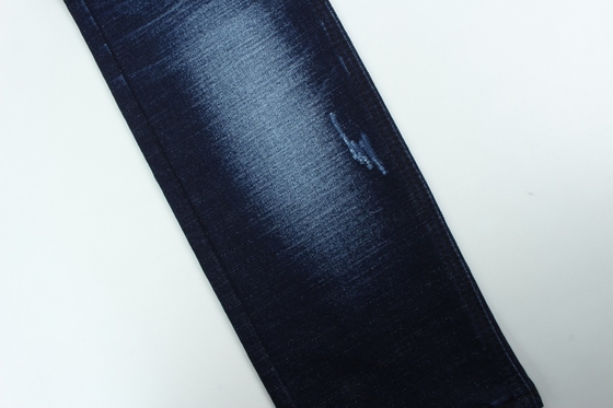 ขายปลีก 13.3 oz สีน้ําเงินเข้ม TR สับสลูบ ผ้ากางเกงเดนม