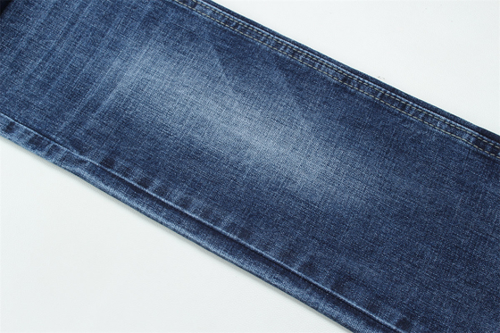 10.8 คุณภาพสูงสุด Crossshatch Slub Stretch เนื้อเดนมสําหรับผู้ชาย กางเกงยีนส์