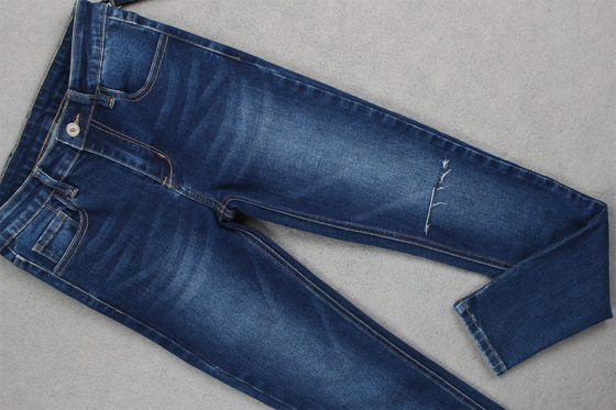 10.3 Ounce Stretch 58 59 "กว้าง 10 Oz Denim Fabric For Lady Skinny Jeans