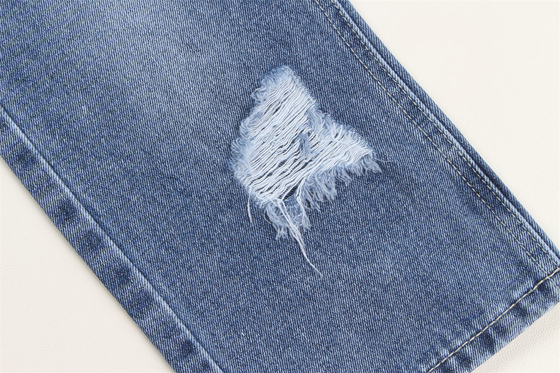 190cm Indigo Blue Cotton โพลีเอสเตอร์ เนื้อเดนมแข็งแรง สําหรับกางเกงยีนส์