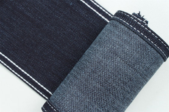 ผ้าเดนิมยืดหยุ่นแบบพิเศษ Sanforizing ทอพิเศษ Cotton Polyester Spandex Slub