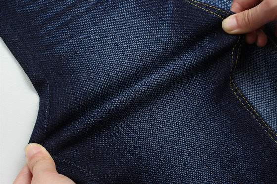 ยืดสูง Jacquard เดนม Full Lycra Dobby เนื้อสําหรับกางเกงยีนส์ ความกว้าง 58/59 "