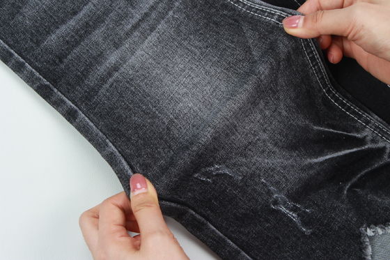 คุณภาพสุดยอด สีดํามืด สับสเต็ช เนื้อเดนม สําหรับกางเกงยีนส์