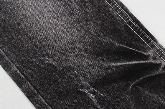 คุณภาพสุดยอด สีดํามืด สับสเต็ช เนื้อเดนม สําหรับกางเกงยีนส์