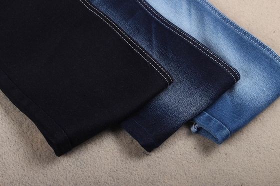 12.3oz Heavy Weight Fake Knit Recycled Cotton Denim Fabric for Jeans and Apparel