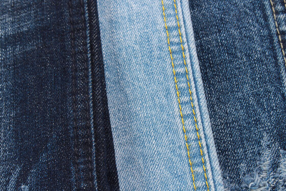 12oz 100% แปรงยีนส์ยีนส์กระดุมสลับ