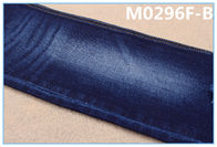 กางเกงยีนส์ 363g 92 Cotton 6 Polyester Dual Core Dualfx Indigo Denim Fabric