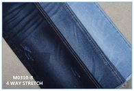 กางเกงยีนส์ 10.5 Oz 85 Cotton 13 Polyester 2 Spandex 4 Way Stretch Denim Fabric