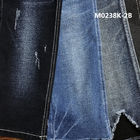 กางเกงยีนส์ 10.5 ออนซ์สีดำด้านหลังผ้าฝ้ายโพลีเอสเตอร์ผ้ายีนส์ 58 Ctn 40 Poly 2 Spx