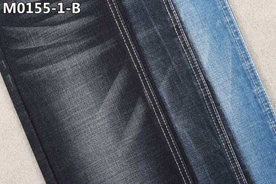 61% Cotton 11.8oz Cross Hatch TR Denim Fabric Desizing Jeans
