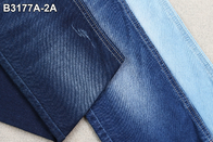 9.5 ออนซ์ปลอมถักผ้าเดนิมสิ่งทอลายทแยง Double Layers กางเกงยีนส์ยืด Material