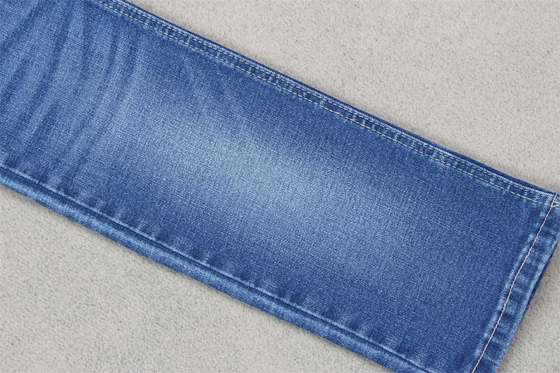 Indigo Blue Crosshatch Denim Fabric Slub Full Stretch 10.3 วัสดุของกางเกงยีนส์