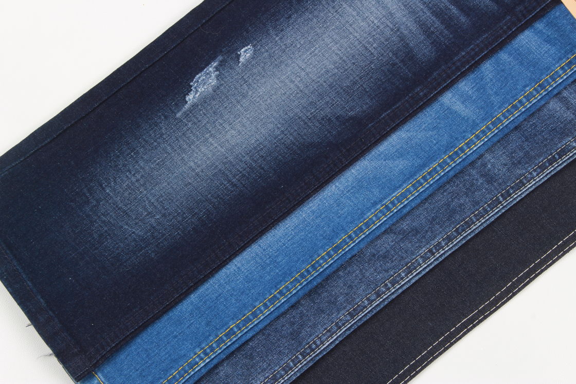 ผ้ายีนส์ Supreme Cotton Polyester Spandex Slub Stretch เนื้อยีนส์สําหรับกางเกงยีนส์ไปอเมริกาใต้