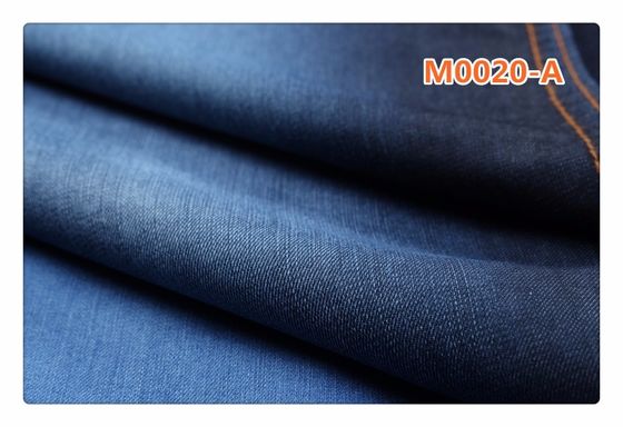 ราคาดี 5.5 oz indigo blue grey cotton modal denim fabric สำหรับเสื้อเชิ้ต กระโปรง ชุด กางเกงยีนส์ ออนไลน์