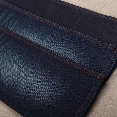 ราคาดี ผ้าฝ้ายอียิปต์ Slub Indigo Embossing Denim Jeans Fabric Factory ออนไลน์