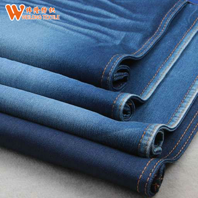 Non Slub Cotton โพลีเอสเตอร์สแปนเด็กซ์เส้นด้ายย้อมผ้ายีนส์สีน้ำเงินเข้ม