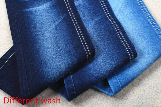 ผ้ายีนส์ยืดเป็นมิตรกับสิ่งแวดล้อม Cotton Poly Rayon Spandex Slub Style