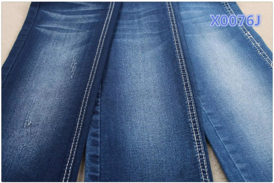 ผ้ายีนส์ยืดยืดหยุ่น Indigo Blue Cotton 130 ซม. สำหรับ Garment