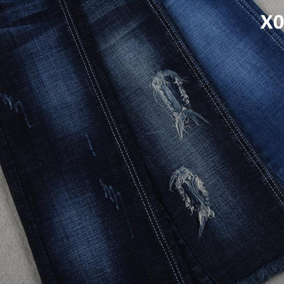 10.5 เมื่อ Crosshatch Slub Dualfx ผ้ายีนส์ยืดสำหรับกางเกงยีนส์ 150cm Width