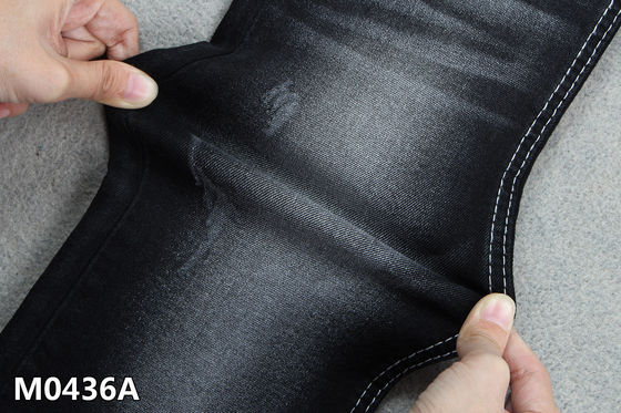 ราคาดี ผ้าเดนิม 10.4 OZ สีดำ สแปนเด็กซ์สูง 2% 3/1 ทอลายทแยงขวามือ ออนไลน์