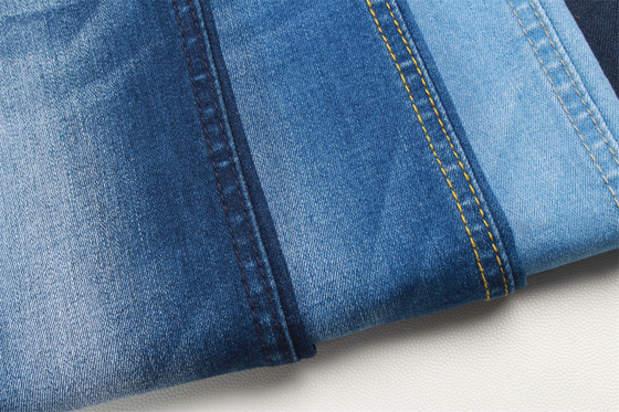 9.3 ออนซ์พร้อมกางเกงยีนส์ Slub Stretchy Material สิ่งทอผ้าดิบ