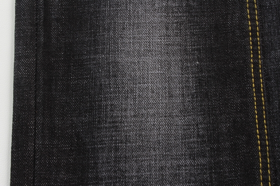 Sanforizing 63'' ความกว้างเต็ม 12Oz Cotton Spandex ผ้าเดนิมพร้อม Warp Slub