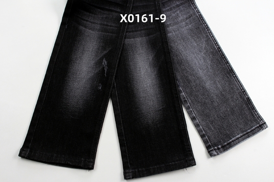 10.5 oz สีดํา สูงกระชับ warp สลับ เนื้อเดนมสําหรับกางเกงยีนส์