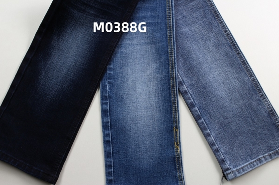 11.5 โอซ สีฟ้าเข้มและสลับแคร์สแชทช์ เนื้อผ้าเดนม จีนส์ ปลายปกติ