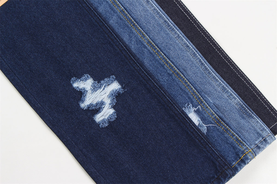 190cm Indigo Blue Cotton โพลีเอสเตอร์ เนื้อเดนมแข็งแรง สําหรับกางเกงยีนส์