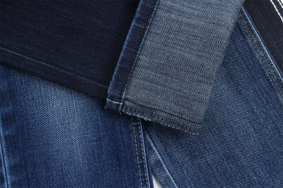 ผ้าเดนิมยืดหยุ่นแบบพิเศษ Sanforizing ทอพิเศษ Cotton Polyester Spandex Slub