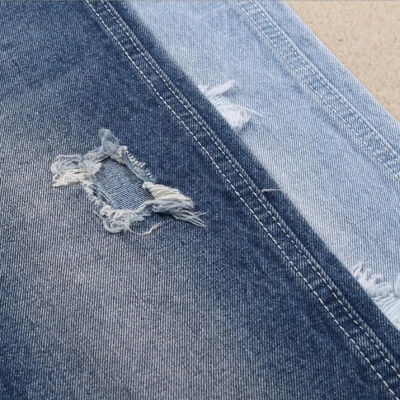 ผ้าเดนิมยีนส์สีน้ำเงินราคาถูกขายดี 12 ออนซ์ ผ้าฝ้าย 100%