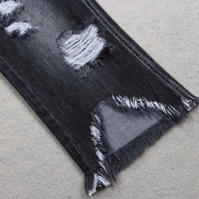 ผ้าเดนิม Warp Slub สีดำกำมะถัน 9.8 ออนซ์ ผ้าฝ้าย 100% สำหรับยีนส์