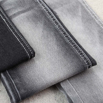 ราคาดี ผ้ายีนส์ดำ/ขาว 10-11 ออนซ์ สำหรับผู้หญิงและผู้ชาย กางเกงยีนส์พร้อมใช้ ออนไลน์