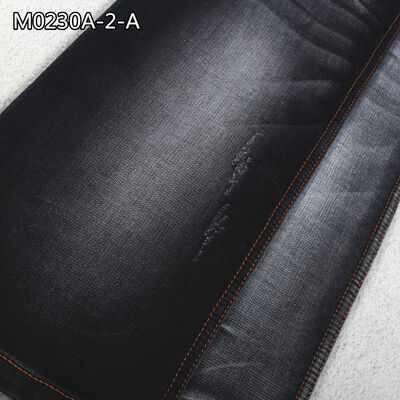 ราคาดี ผ้าเดนิมผ้าย้อมสีแบบสองชั้นสีดำ 12 ออนซ์ พร้อมเส้นด้ายคาร์ดิแกน ออนไลน์