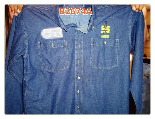 ราคาดี 8 ออนซ์ 271 กางเกงยีนส์แกรมผ้าฝ้าย 100% ผ้ายีนส์ยืดสีครามสำหรับกางเกงขายาว ออนไลน์