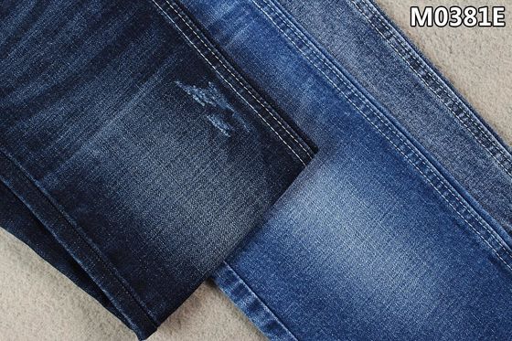 ราคาดี ผ้าฝ้าย 99% 1% สแปนเด็กซ์ Crosshatch ผ้ายีนส์ 12oz Heavy Men Jeans Material ออนไลน์